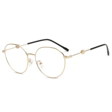 Новинка октября, металлический Повседневный синий светильник, блокирующие очки, унисекс, плоские зеркальные классические ретро очки, модные классические компьютерные очки