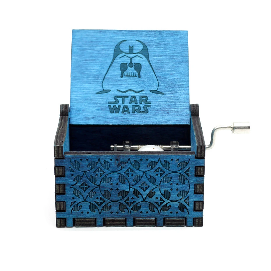 Star War Горячая деревянная рукоятка королева музыкальная шкатулка богемная рапсодия тема Игра престолов Digimon beauty Beast Рождественский подарок - Цвет: Star War