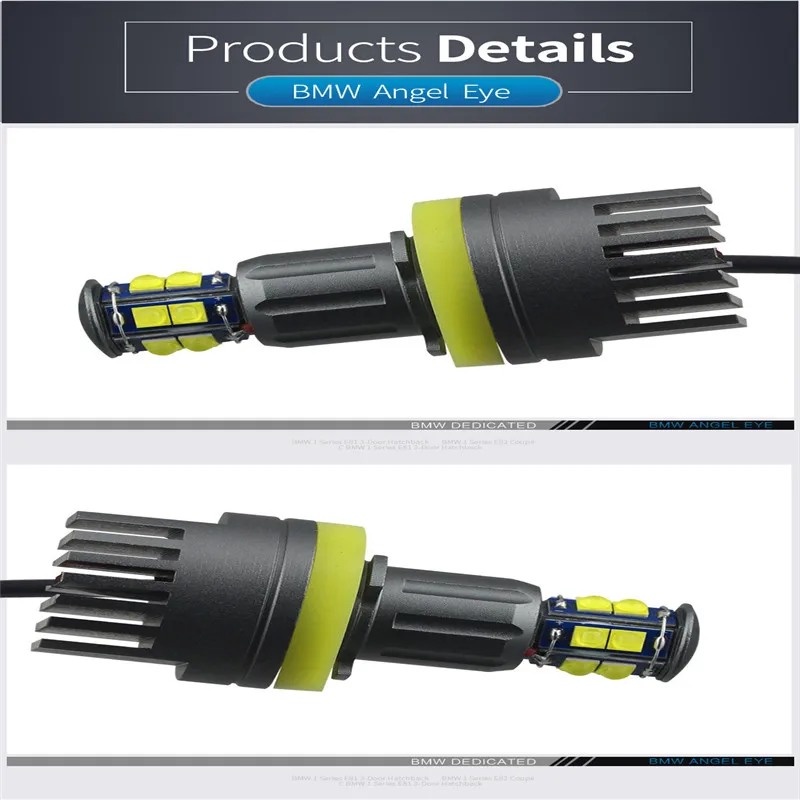  1 Set 120W LED Car-styling Angel Eyes Demon eyes light Highlighted Auto Lamp 12V For BMW E60 E61 E6 - 4000108430689