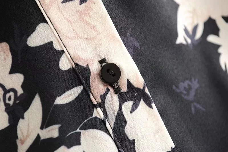 Увядшие в английском стиле элегантные цветочные печати оборками blusas mujer de moda кимоно блузка женские топы и блузки размера плюс