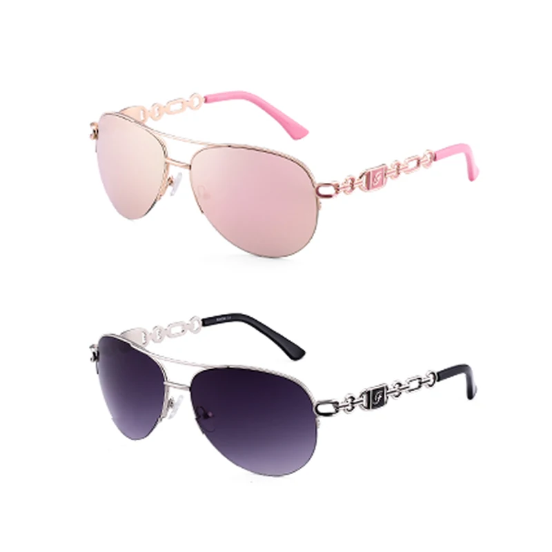 Женские солнцезащитные очки uv 400 oculos, женские солнцезащитные очки, зеркальные очки пилота, розовые женские очки zonnebril dames gafas de sol mujer - Цвет линз: C1C4 pink and grey