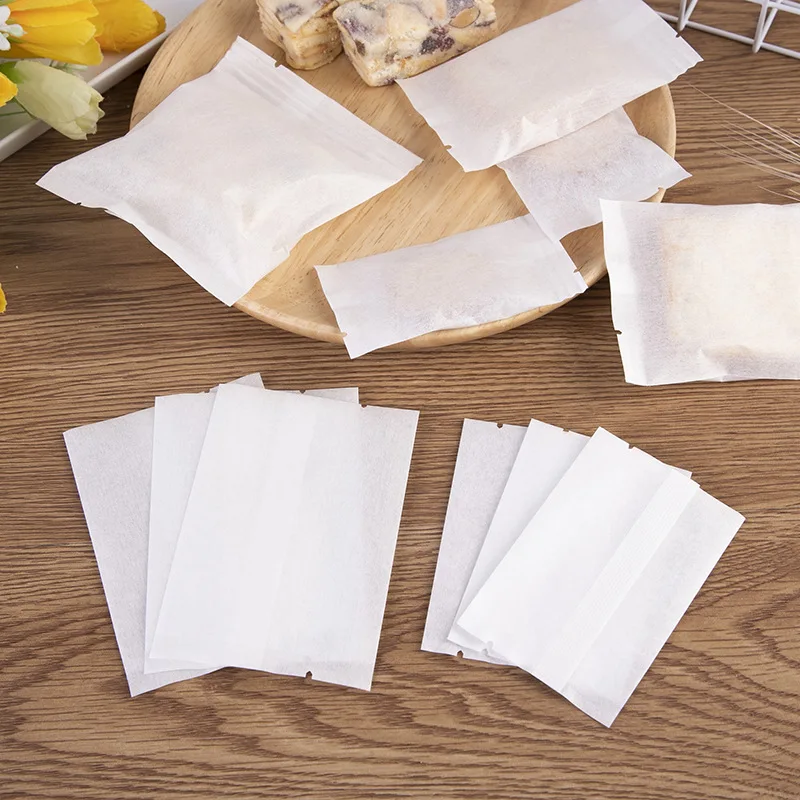 LBSISI 생활 50pcs/100pcs 화이트 코 튼 종이 사탕 가방 생일 베이비 샤워 파인애플 케이크 누가 캔디 DIY 선물 Pacakging