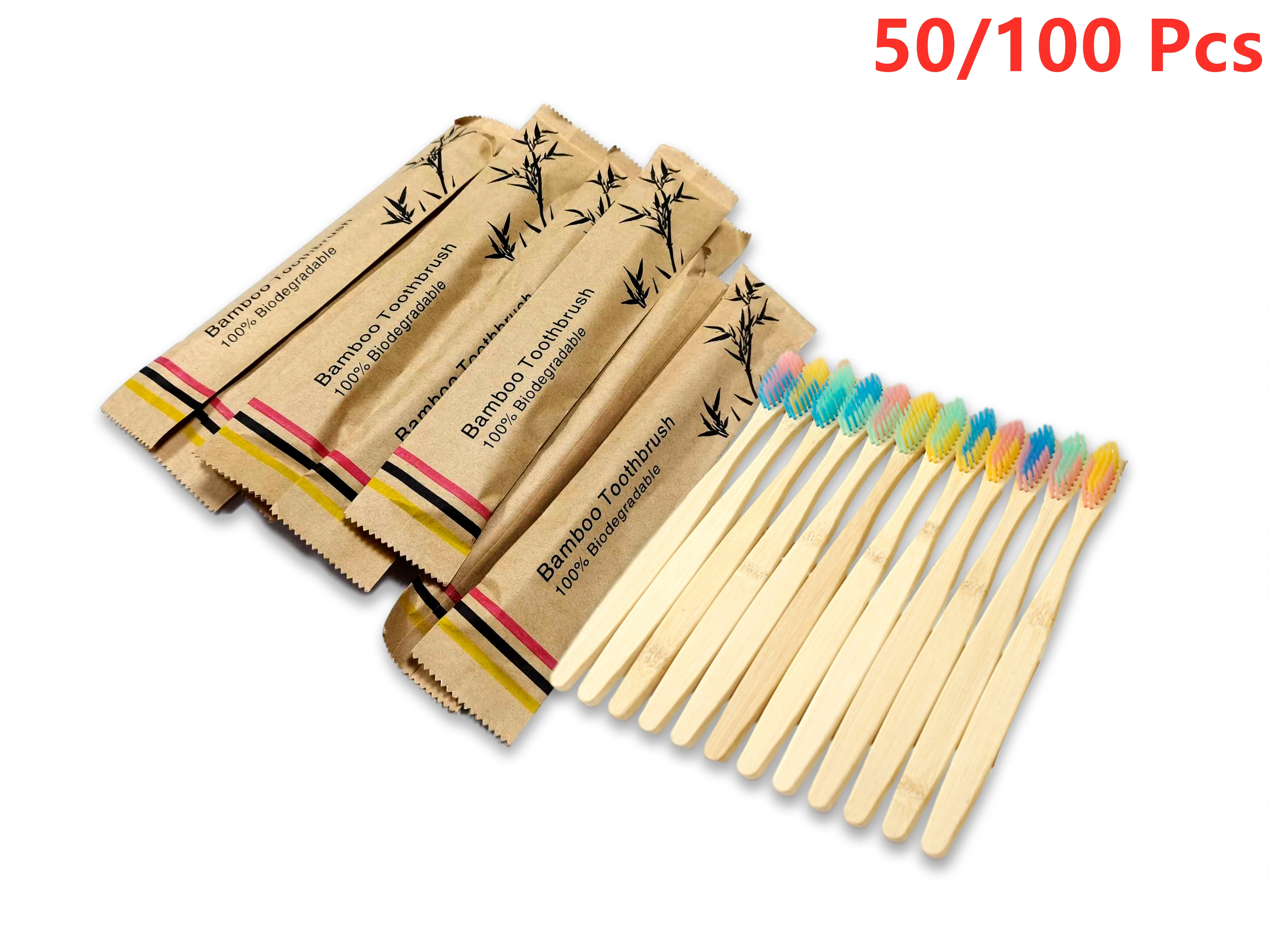 

New style Colorful Soft Bristles Bamboo Toothbrush, Natural Eco Friendly Biodegradable Charcoal Wood Tooth Brushes