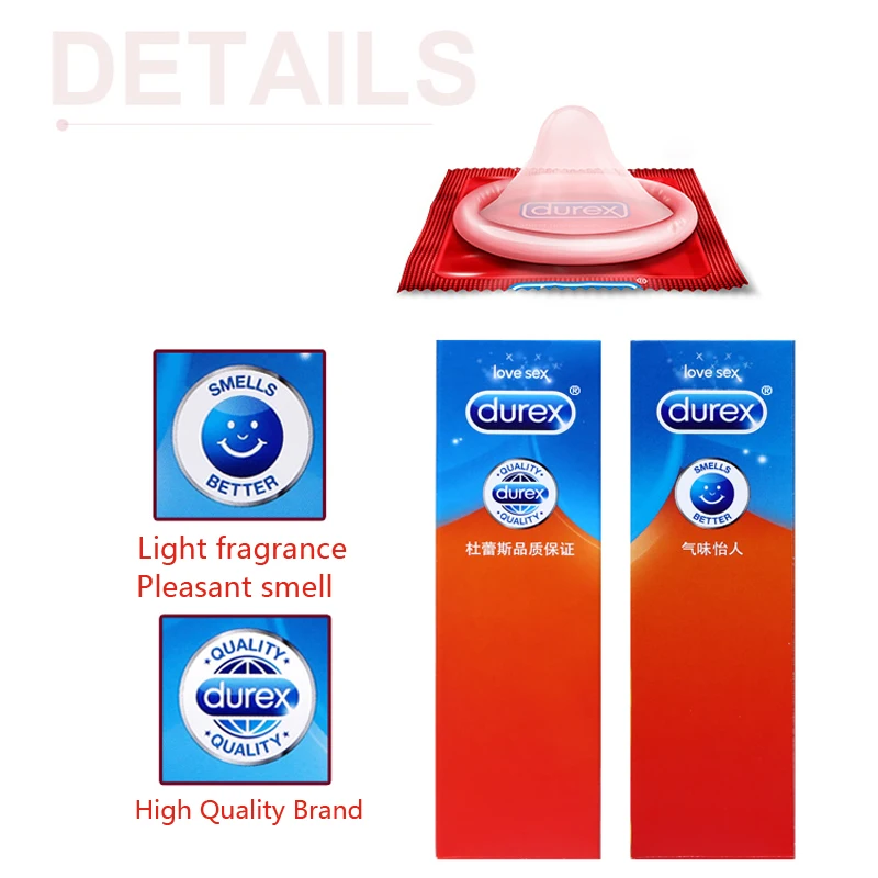 Durex 10/20/30 шт./упак. латексное кольцо на пенис презервативы безопасная контрацепция