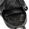 Women Leather Backpack 2022 Black Travel Shoulder Bag Soft School Bag For Teenage Girls Solid Color Rucksack Purse 4