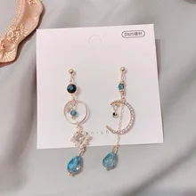 Женские винтажные серьги с бахромой элегантные асимметричные