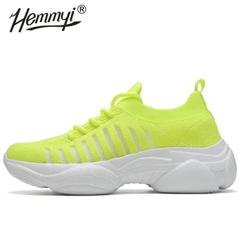 

Hemmyi New Sneakers Women Flying Woven Casual Running Shoes Comfortable Lightweight Increased Women Shoes Support Dropshipping