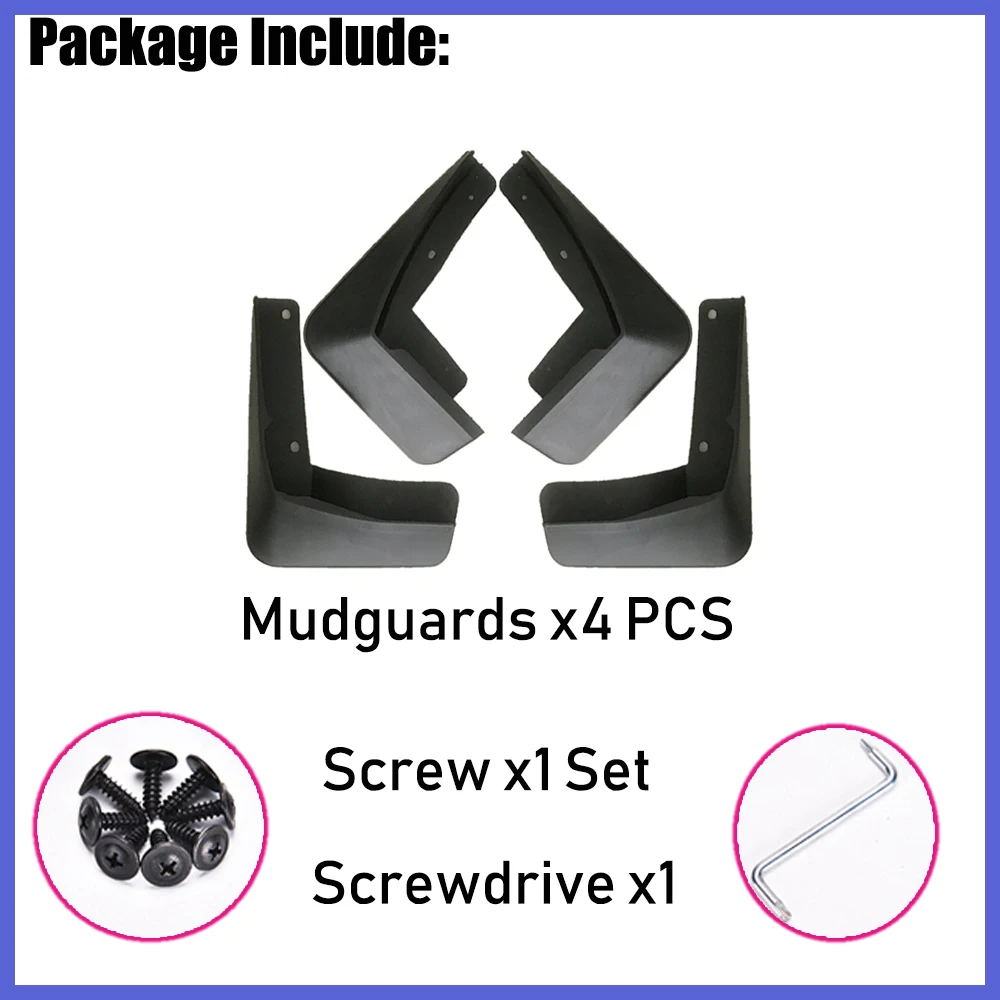 Car Front Rear Fender Mud Flaps Mudflaps Splash Guards for Volkswagen VW Polo MK6 AW- Auto Mudguards Accessories