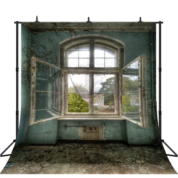

Old House Interior Arch Window Photography Backgrounds Customized Photographic Backdrops For Photo Studio