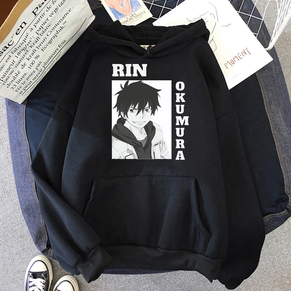Anime Blue Exorcist Printed Men/women Rin Okumura Hoodie Long Sleeve Hoddies For Teens Sweatshirt Harajuku Hoodie Streetwear