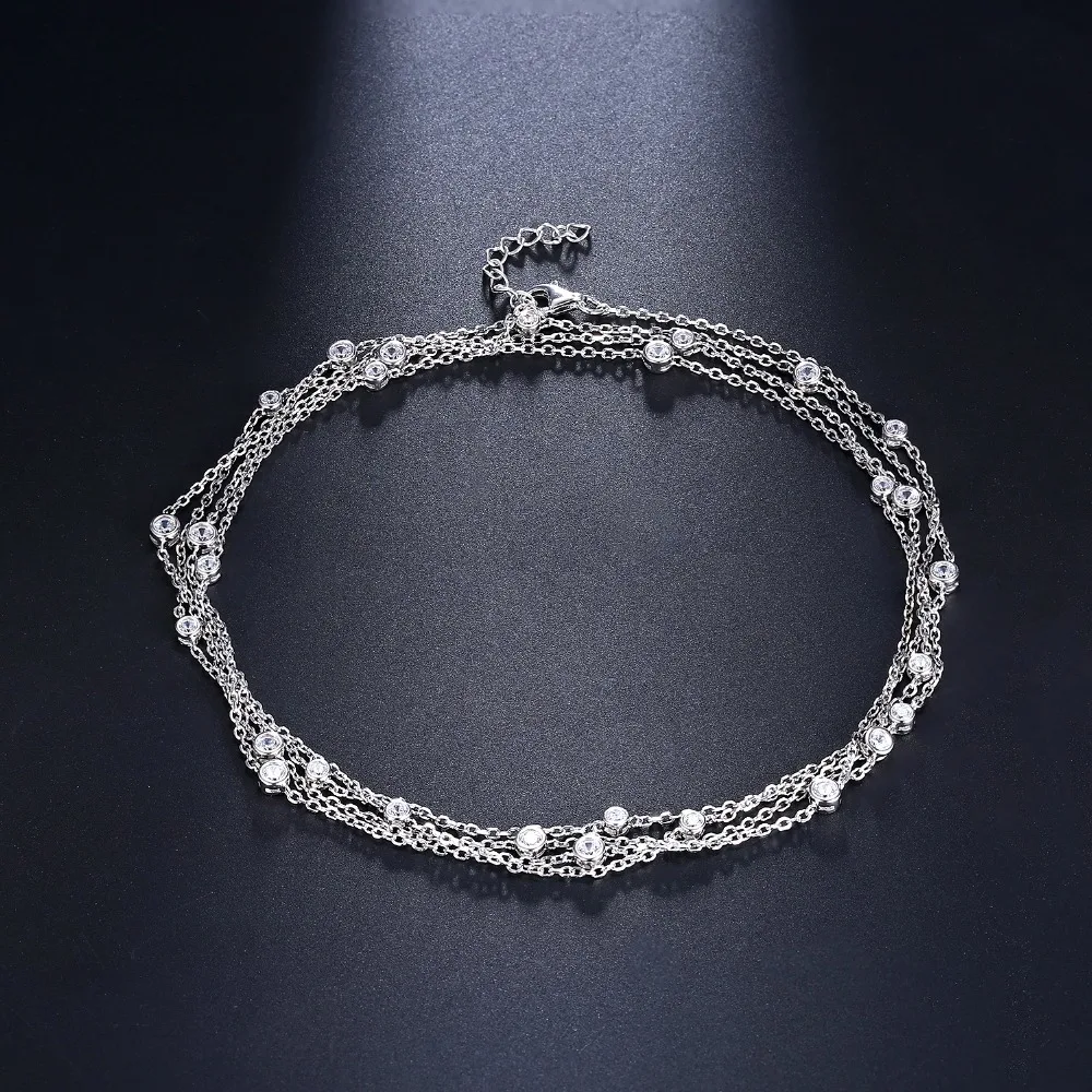 3 lines silver necklace (5)