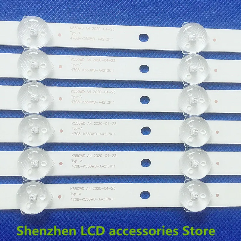 US $101.64 For 55Toshibia 55PUF6051T3 Light Backlight Strip 4708K550wdA3213k21 A3213k31 K550WD7 4708K55WDRA1213K11 