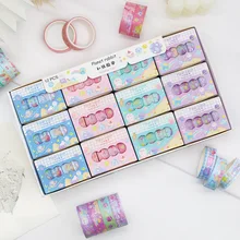 

4Pcs/set Planet Rabbit Washi Tape Decorative Adhesive Tape Masking Tape Diy Bullet Journal Accessories Kawaii Stationery