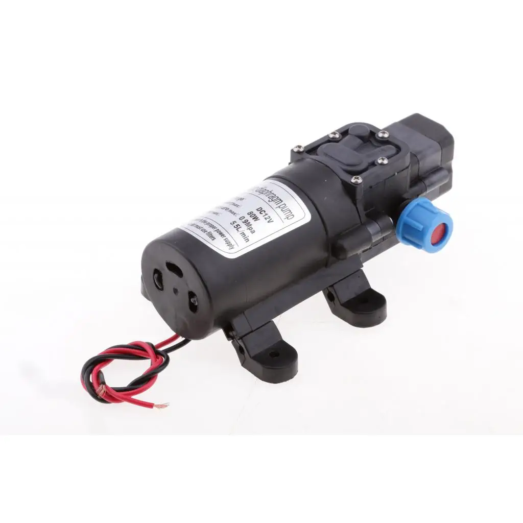 1 шт. DC12V 80 Вт 0142B двигатель 5.5л/мин мембранный Водяной самовсасывающий насос высокого давления легко установить