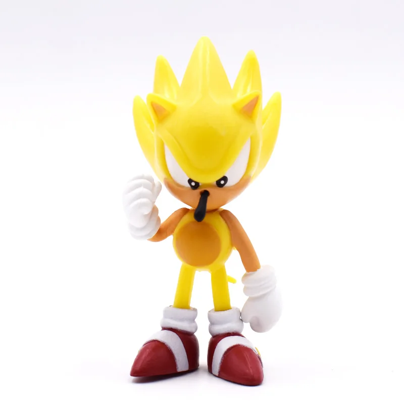 6Pcs/Set Sonic Figures Toy Pvc Toy Sonic Shadow Tails Characters Figure Toys For Children Animals Toys Set Free Shipping