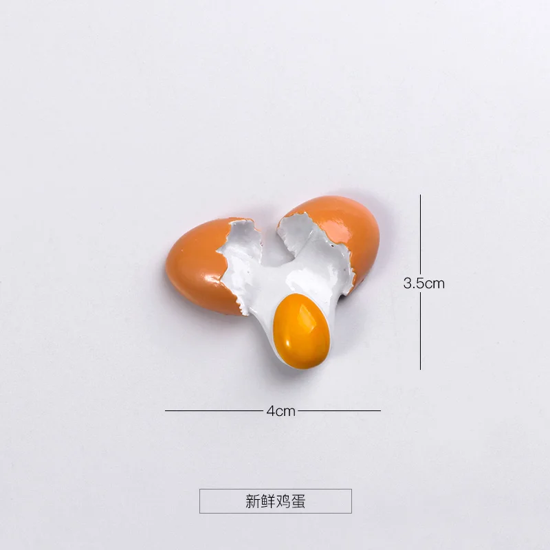 Магнитный пищевой магнитик на холодильник креативный магнитик на холодильник магнитная паста скандинавские ins мультфильм Милая Магнитная паста доска для сообщений - Цвет: egg