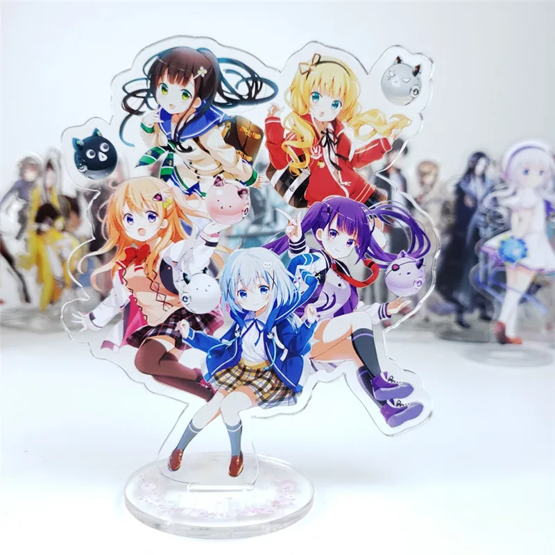 Gochuumon wa Usagi Desuka Фигурка Игрушка Аниме Hoto Kokoa Kafuu Chino Tedeza Rize Chiya акриловая кукла 15 см
