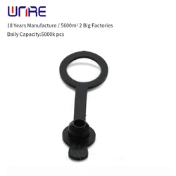 Plastic Waterproof Cap Black DC Power Jack 5.5X2.1 5.5*2.5mm For DC-099 Socket Female Connector