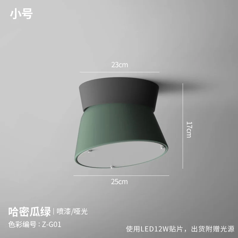 Скандинавский светодиодный потолочный светильник Macaron, вращающийся потолочный светильник 12 Вт 30 Вт, светильник s для кухни, столовой, люстра, домашний светильник, потолочный светильник - Цвет корпуса: Small Green 12W