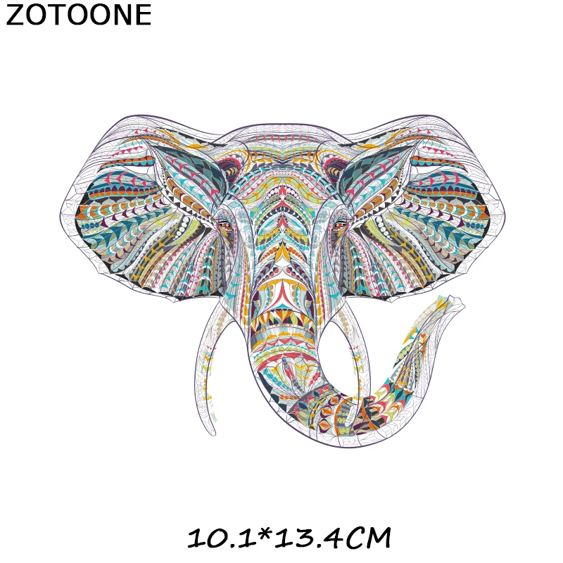 ZOTOONE нашивка в виде лошади, совы, зебры, кошки, собаки, наклейки, железные нашивки для одежды, футболки, теплопередача, аксессуары Diy, аппликации G - Цвет: ZT1679