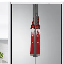8PC Christmas Refrigerator Door Handle Cloth Cover Home Kitchen Party Decor