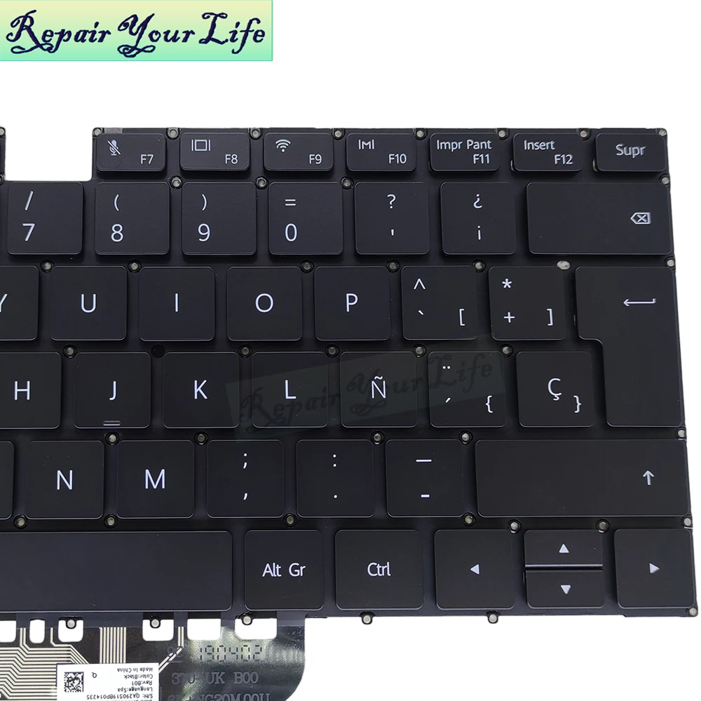 Pt-br Português Espanhol Teclado Retroiluminado para Huawei Matebook d 14 Nbl-wap9r Nbb-wah9 Wah9p Wae9p Notebook Teclado Genuíno - Imagem 4
