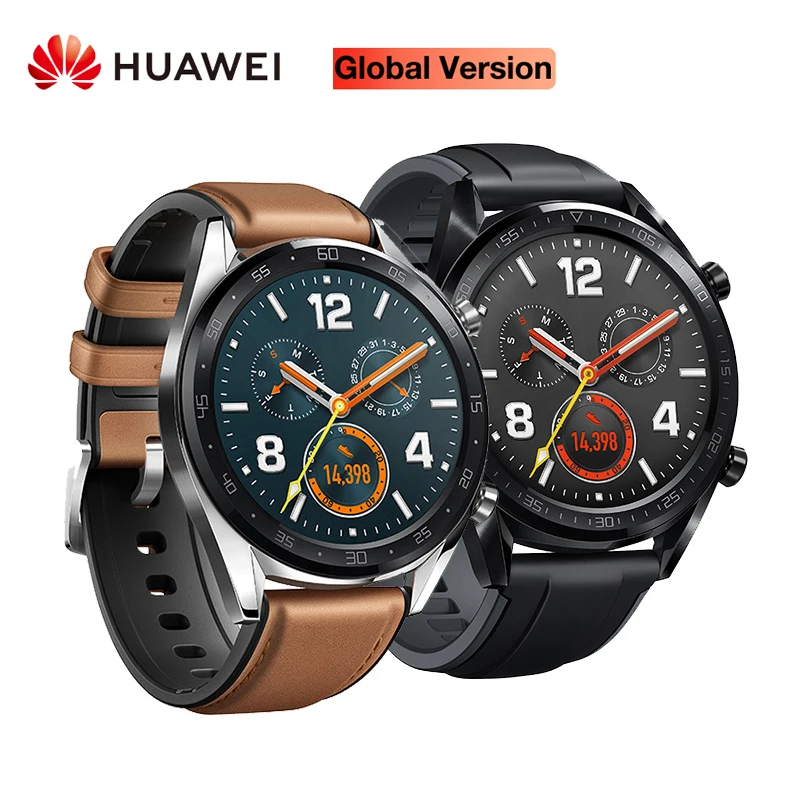 HUAWEI Смарт-часы GT водонепроницаемый трекер сердечного ритма Поддержка NFC gps мужской спортивный трекер умные часы
