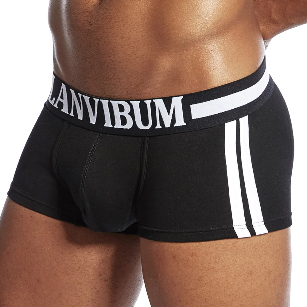 LANVIBUM Мужское нижнее белье мягкие удобные дышащие хлопковые боксеры шорты