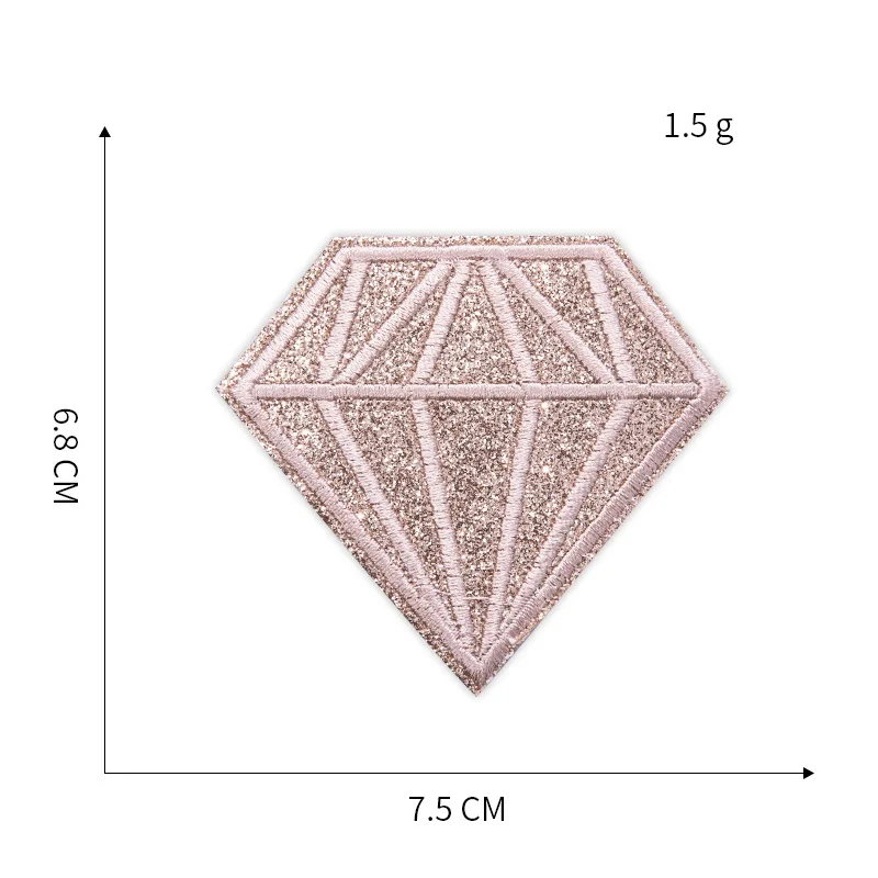 Цветные алмазные вышивки патчи для футболки железные полосы одежда для Аппликации Наклейки бронзовые Бейджи для одежды@ E - Цвет: 1-PCS-E-387