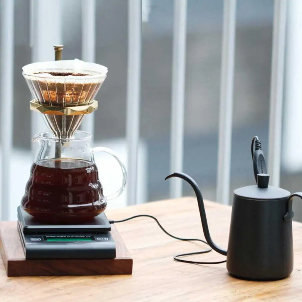 

TWISTER.CK Portable Multi-function LED Timer Electronic Digital Drip Coffee Scale Temperature Measuring Probe Precision Kitchen