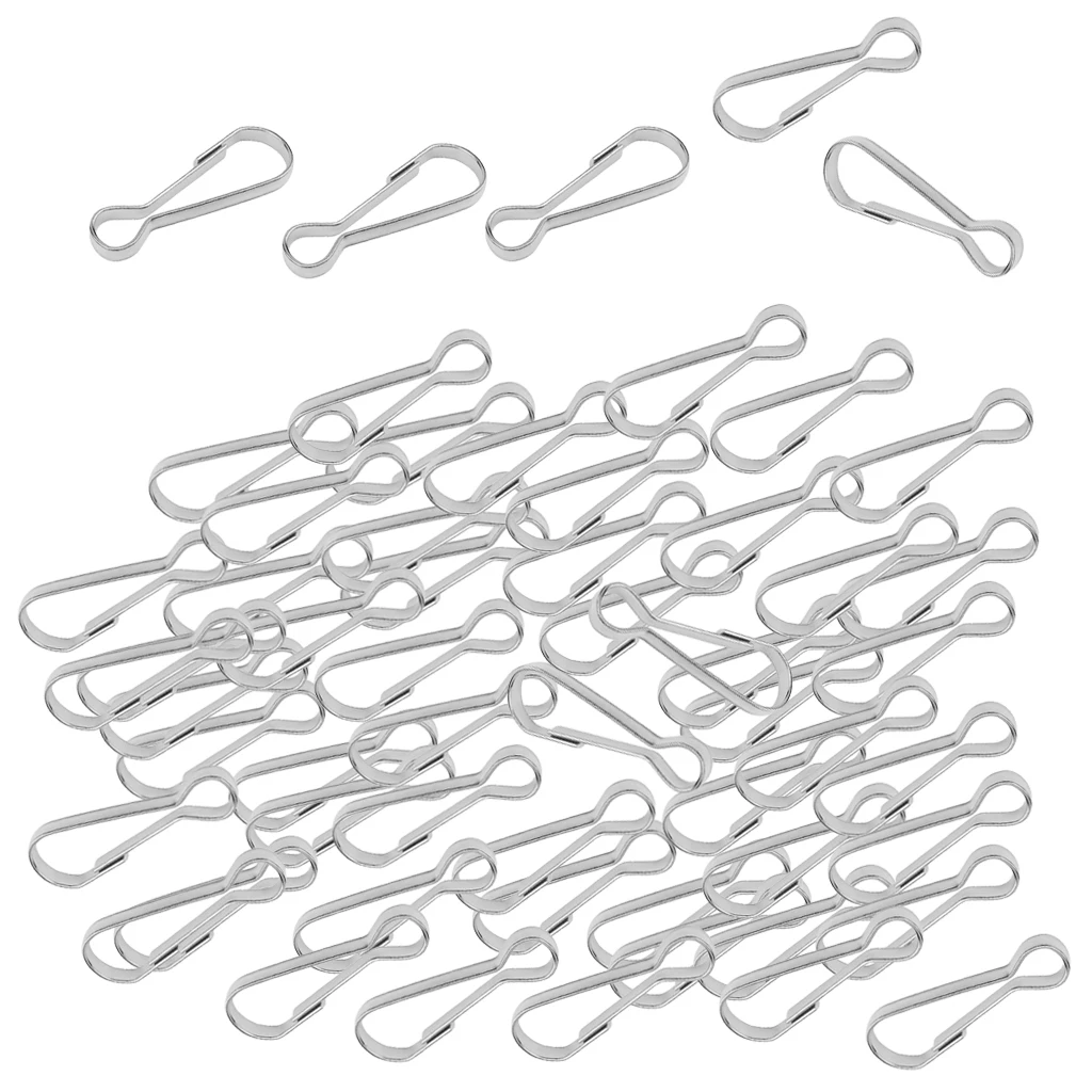 Stainless Steel Snap Hook Keychain Carabiner 100pcs climbing carabiner