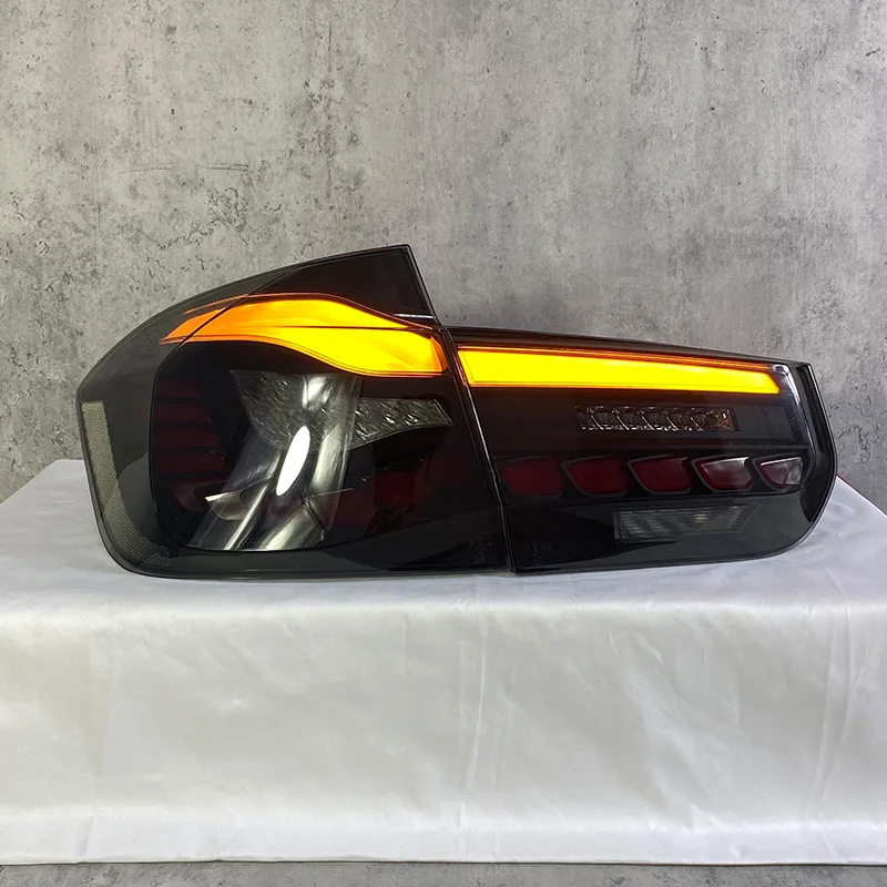 Full LED Dynamic Tail Lights with Sequential Turn Signal For BMW 3 Series  F30 M3 F80 2012-2018 M4 GTS Design Style