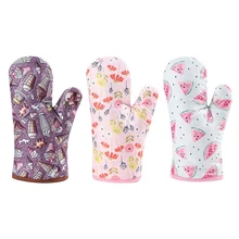 1PCS Heat Resistant Thickening Cooking Tools Microwave Oven Gloves Non-slip Oven Mitts Polyester Kitchen Accessories thickening cotton gloves heat resistant gloves heat insulation safety gloves microwave oven gloves g0408