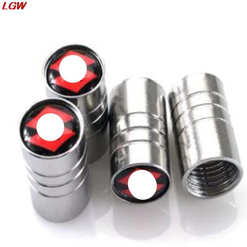 

4pcs for Suzuki car tire valve cover metal tire air valve cap valve cap for Suzuki general Valve cap car logo