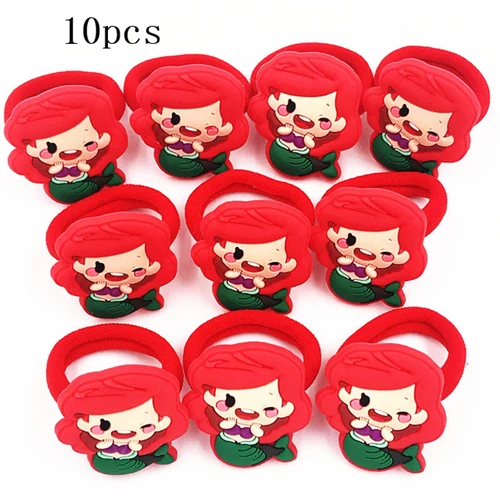 2-10pcs 10 шт./лот, заколки для волос с Микки и Минни, популярные Мультяшные резинки для волос, повязка на голову, рождественские аксессуары для волос для девочек, заколки для волос - Цвет: 2-10pcs