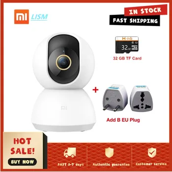 

LISM Xiomi Smart IP Camera 2K 1296P 360 Angle Video CCTV WiFi Night Vision Wireless Webcam Security Cam Mi Home Baby Monitor