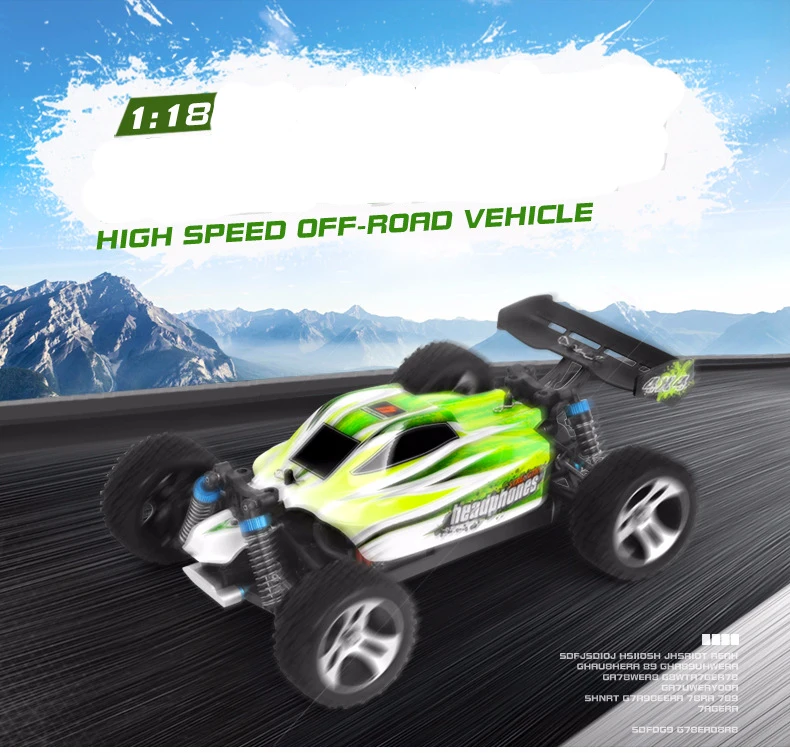 RC Cars classic WLtoys A959 1:18 Electric Rc Car Upgraded Version 70KM/H 4WD 2.4G Radio Remote Control Car High Speed Off Road Drift RC Cars Toy RC Cars luxury