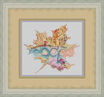 

ZZ1052 Decoration Home Decor New Arrival Homfun Craft Christmas Cross Stich Set NO Hoop Counted DIY Cross Stitch Kit Painting