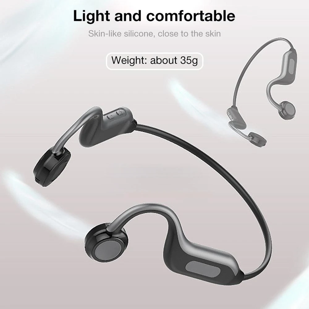B1 наушники Bluetooth 5,0 костная проводимость гарнитуры беспроводные наушники Спорт на открытом воздухе Handsfree 8G sd-карта для телефона с микрофоном