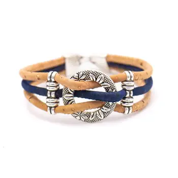 

Cork bracelet, ring braided bracelet, DBR-012