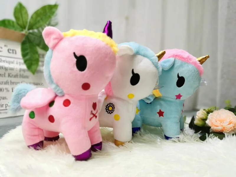 Хлопок игрушки в виде животных с плюшевой набивкой игрушки плюшевая игрушка единорог для детей подарок на день рождения милые детские игрушки Рождество Рождественский подарок