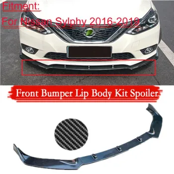 

3pcs Car Front Bumper Splitter Lip Body Kit Diffuser Protection Spoiler For Nissan Sylphy 2016-2019