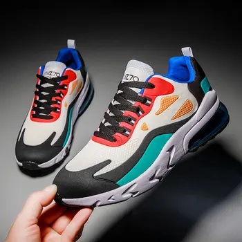 

MWY Men Retro Casual Shoes Breathable Mesh Outdoor Walking Trainers Plus Size 47 Air Cushion Sneakers Zapatillas De Hombre