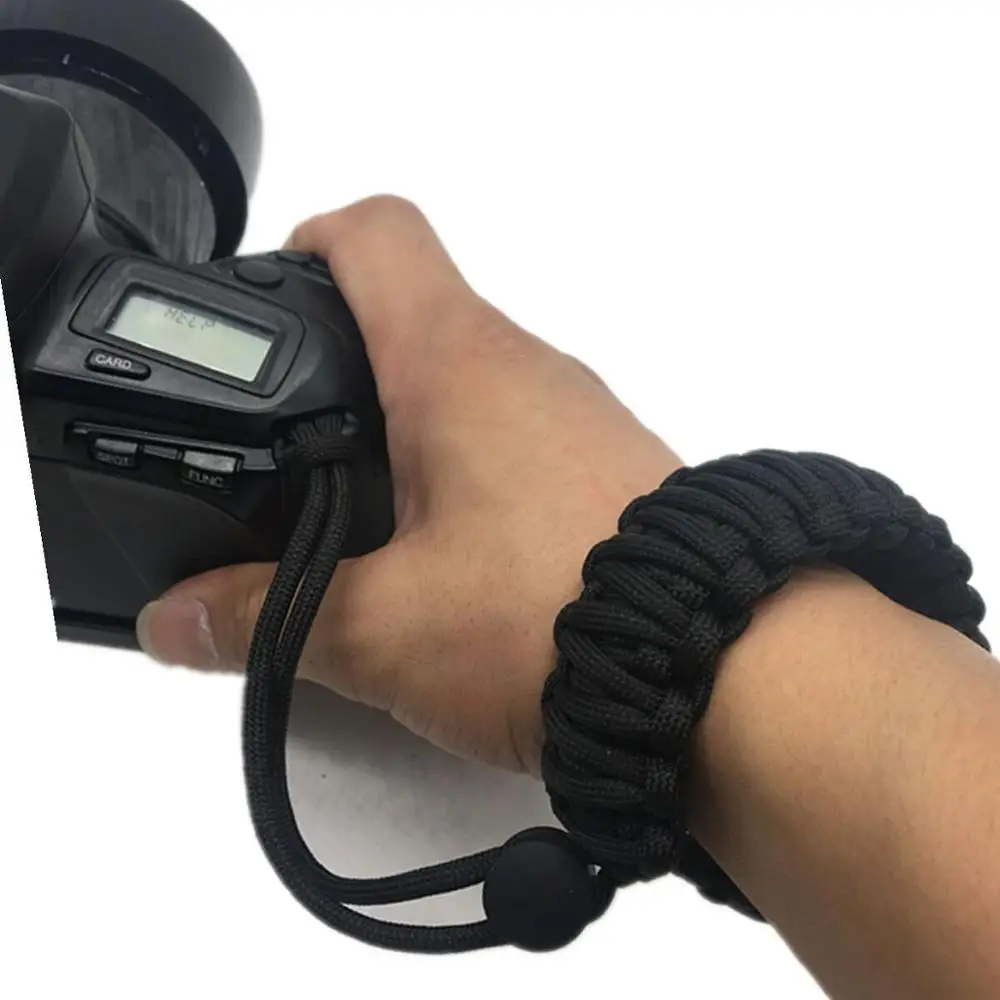 Handcrafted Double Layers Camera Anti-lost Wrist strap Outdoor 550Ibs Adjustable Comfortable Camera shatter-resistant Nylon rope