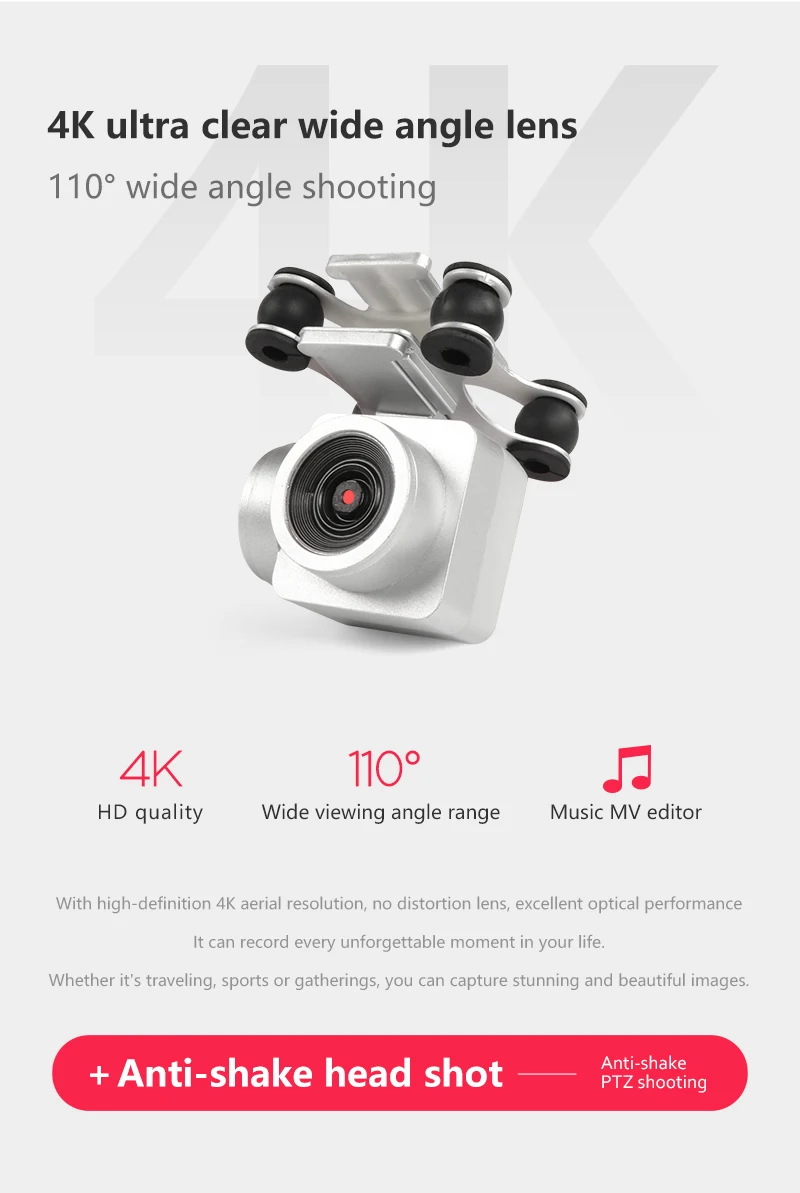 Горячее предложение! Дрон 4k камера HD Wifi Трансмиссия fpv Дрон с воздушным давлением фиксированная высота четырехосный Самолет rc вертолет с камерой