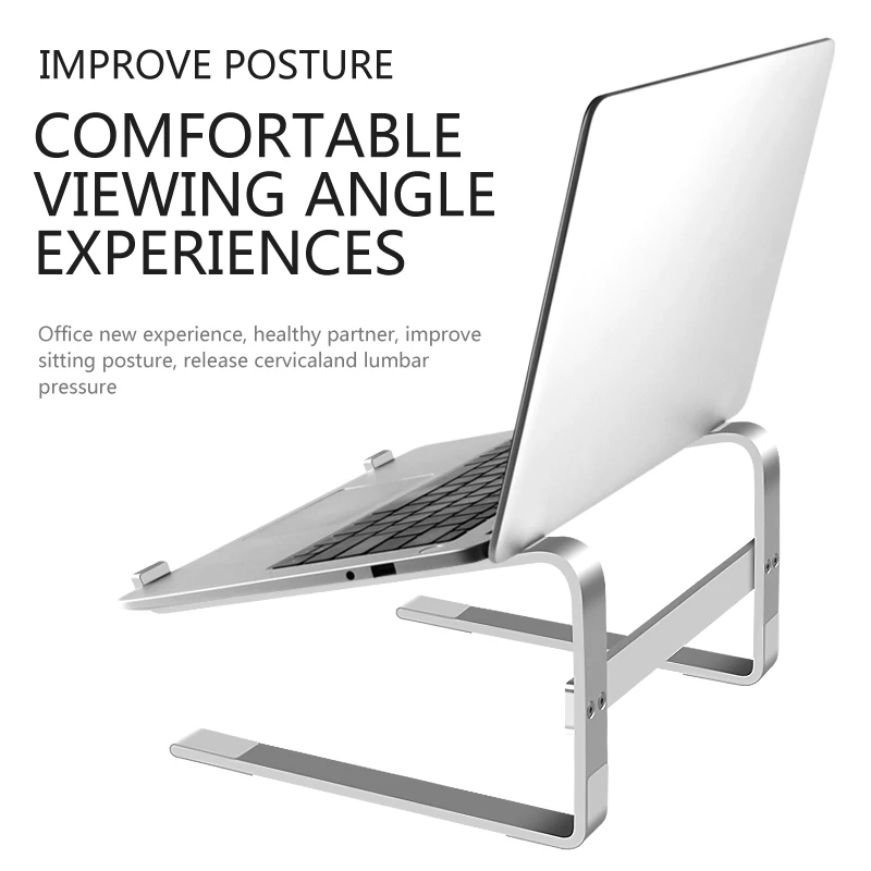 Aluminum Laptop Stand Notebook Riser Holder For Macbook Air iPad Pro Dell HP Lenovo Xiaomi Computer Tablet Support Accessories