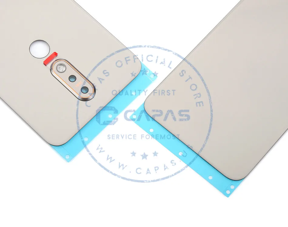 Для Nokia 7,1 Задняя крышка батареи для Nokia 7,1 задняя крышка 5,8" Задняя крышка корпуса Замена двери запасные части