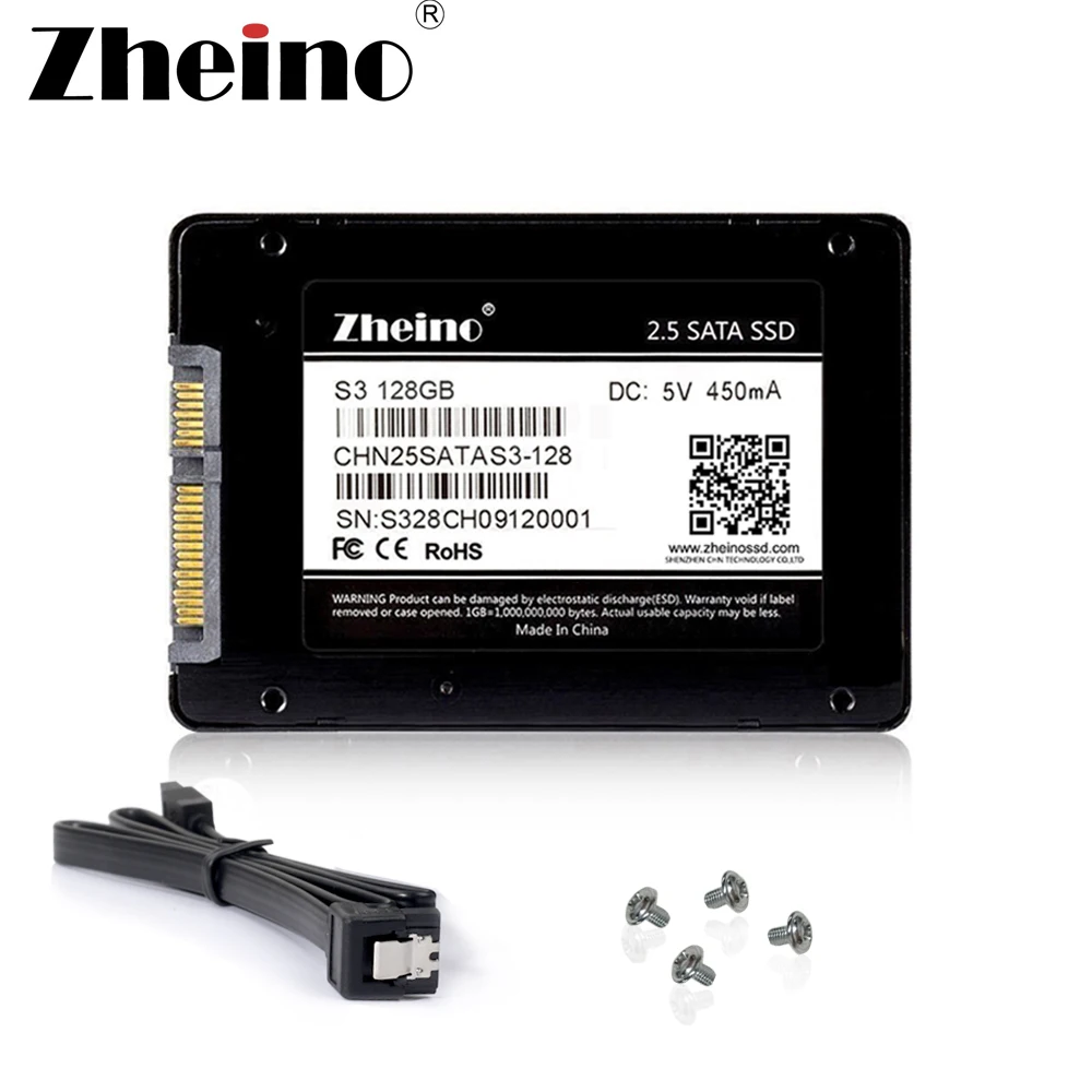 Zheino SSD 120 ГБ 240 ГБ 360 ГБ 480 ГБ 128 ГБ 256 512 1 ТБ 2 ТБ SATA3 2,5 дюймов Внутренний твердотельный жесткий диск SSD для настольного компьютера