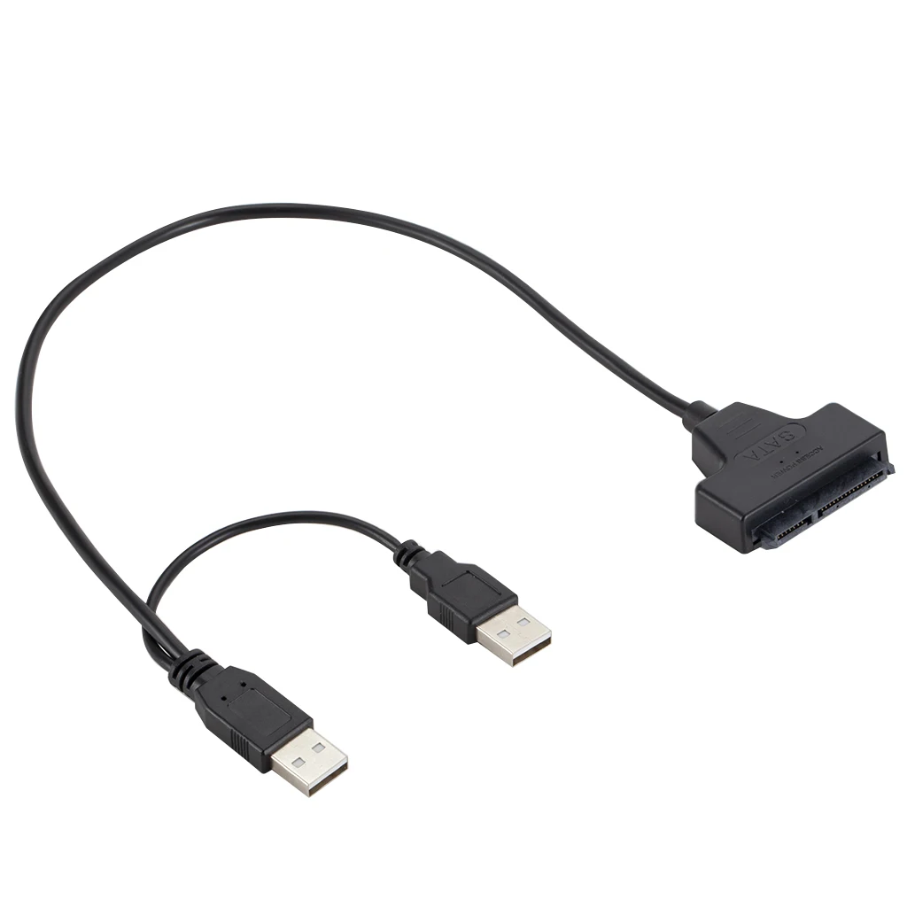 USB 2 0 к 5 дюймовому HDD 7 + 15pin SATA адаптер для жесткого диска SSD и HDD|Компьютерные кабели