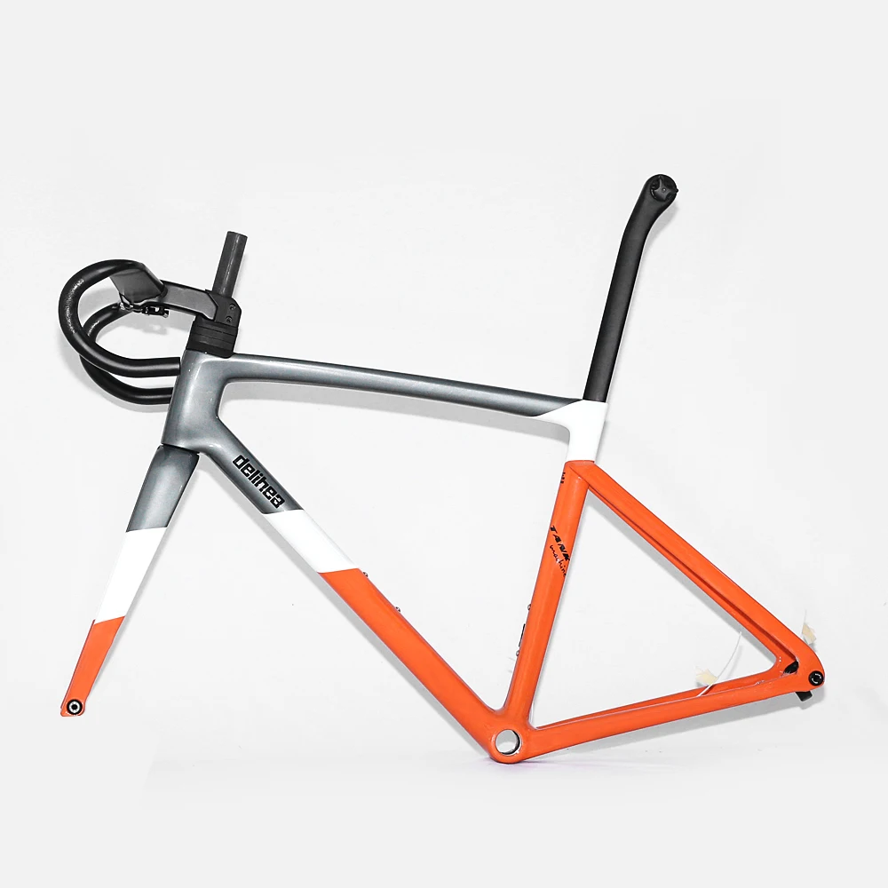 Delihea Newest "tank" Full Internal Routing Lightweight Road Bike Frame Dpd Available Handlebar